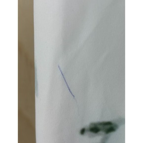 3 Three In Mint Blue Printed Mid Rise High Waisted Ankle Leggings Size Small - Picture 2 of 4